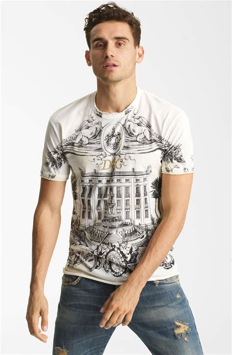 dolce gabbana graphic t shirt|dolce & gabbana shirt sale.